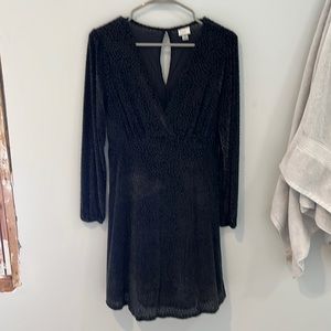 Black/dark green dress